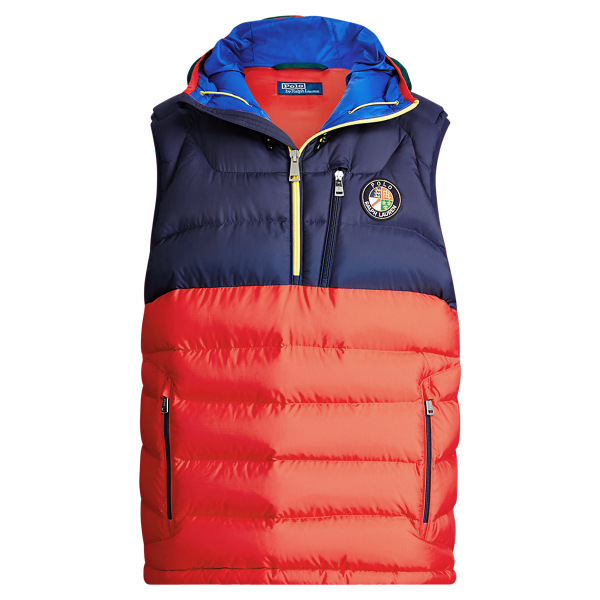 polo vest with hood