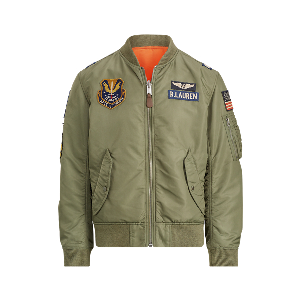 polo reversible bomber jacket