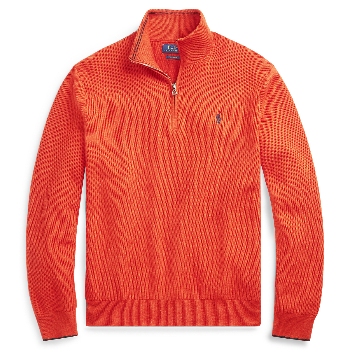 Men's Cotton Mesh Quarter-Zip Sweater | Ralph Lauren