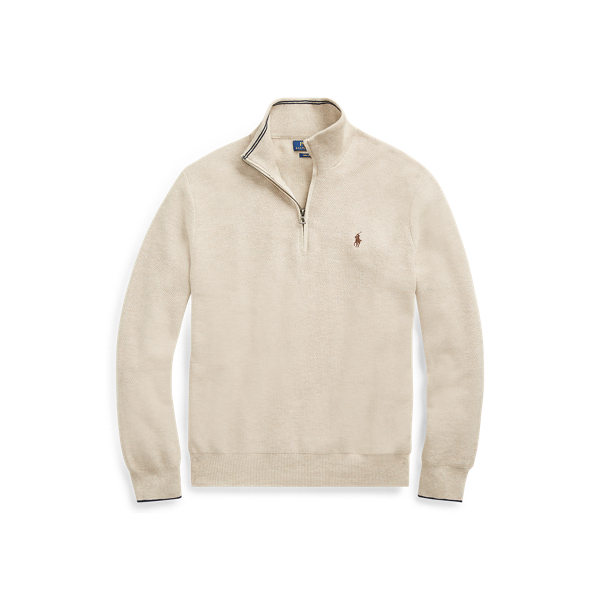 cotton half zip pullover ralph lauren
