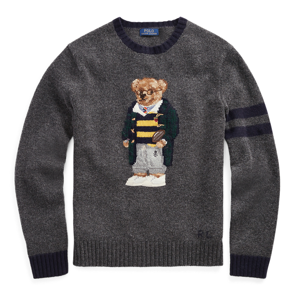 ralph lauren men's polo bear sweater