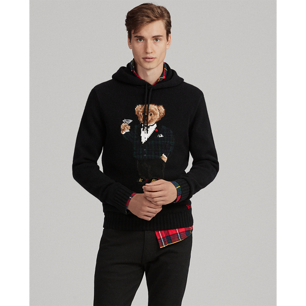 polo bear hooded sweater