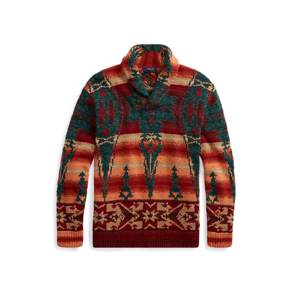 Polo Ralph Lauren Southwestern Shawl Sweater 2