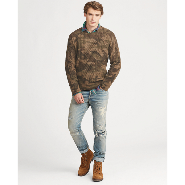 ralph lauren camouflage sweater