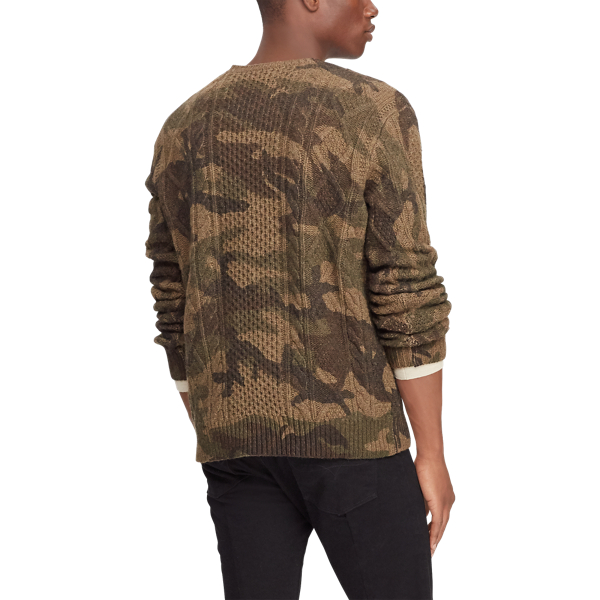 ralph lauren aran sweater