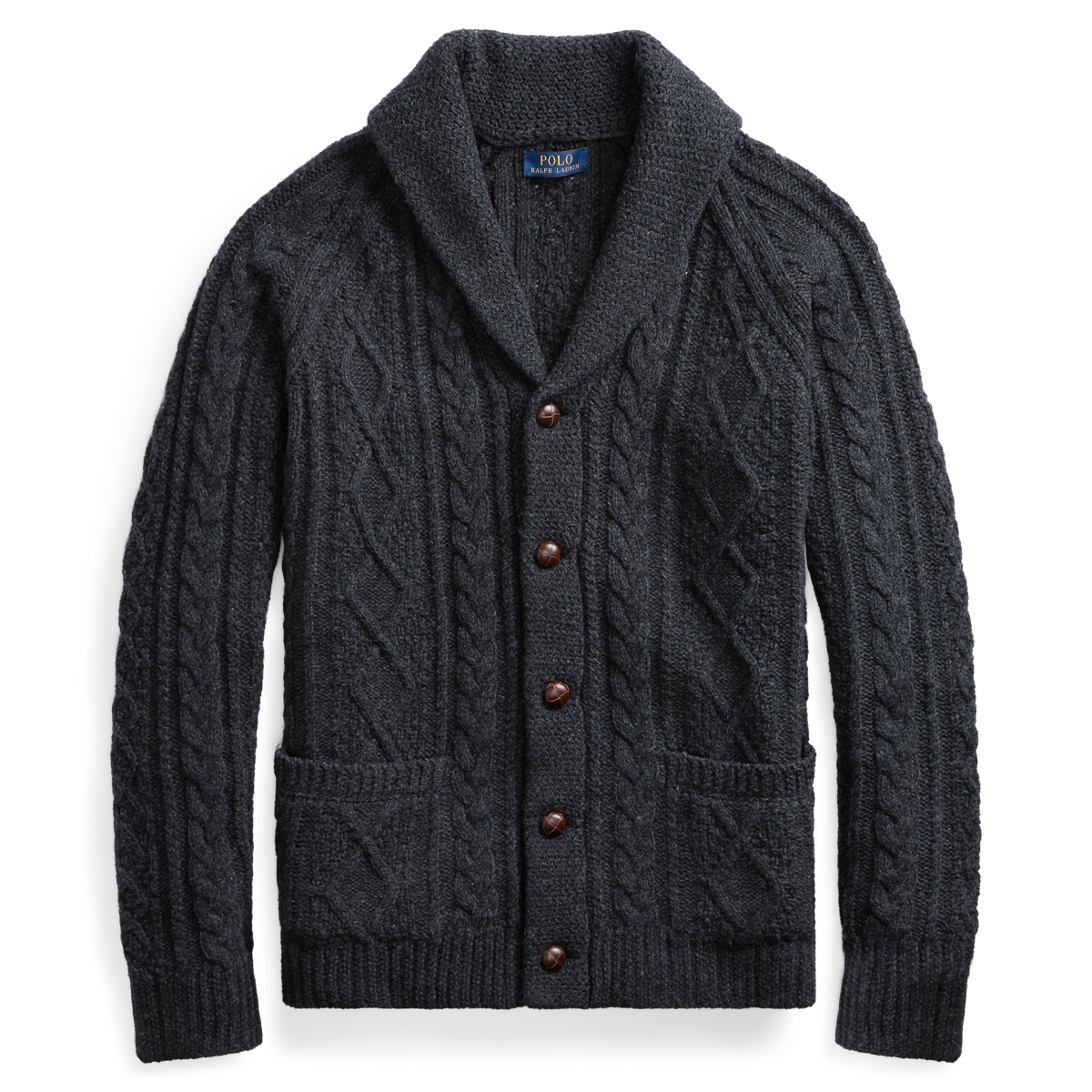Cable Wool-Cashmere Cardigan