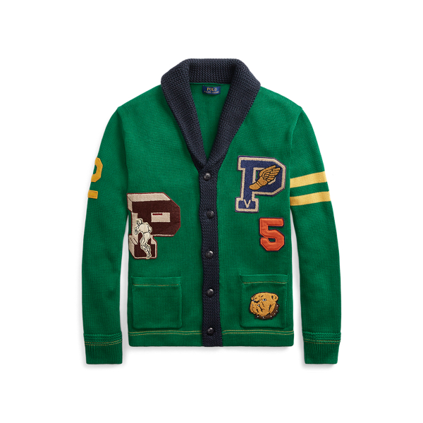 ralph lauren varsity cardigan