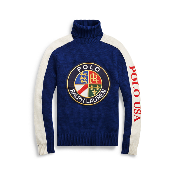 turtleneck polo sweater
