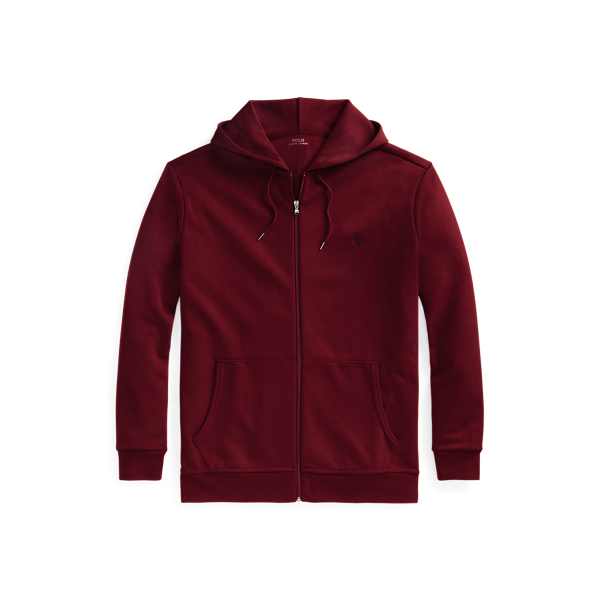 double knit polo hoodie