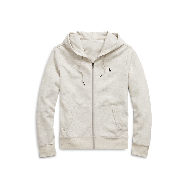 double knit polo hoodie