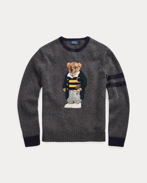 Big & Tall Polo Bear Wool Sweater 2