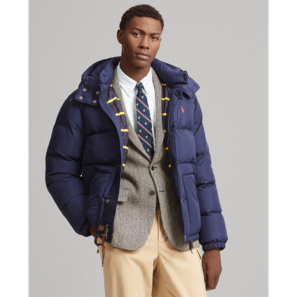 polo water repellent down jacket