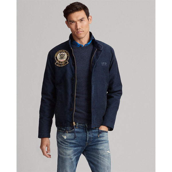 polo ralph lauren embroidered deck jacket
