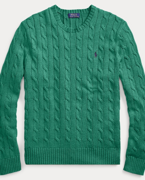 Cable Knit Cotton Sweater Cable Knit Cotton Sweater