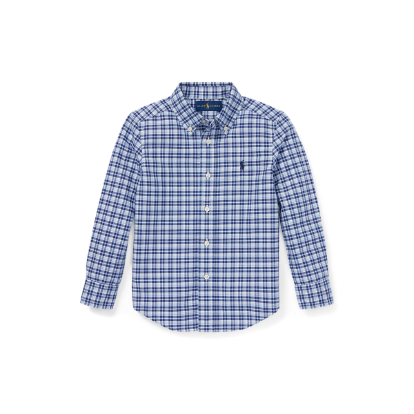 Plaid Cotton Oxford Shirt | Ralph Lauren UK