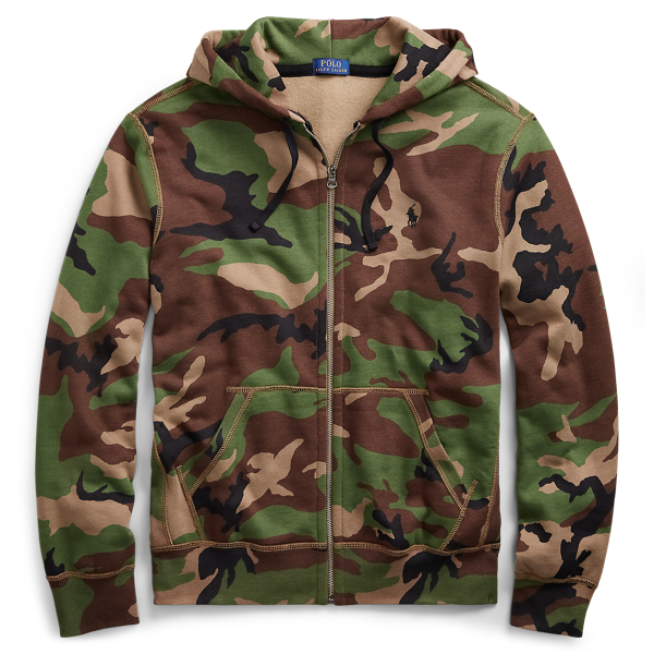 Camo Cotton-Blend Hoodie