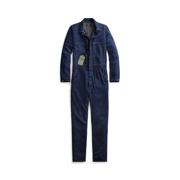 Cotton-Linen Denim Coverall