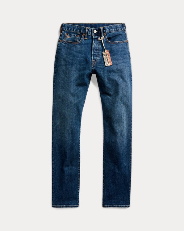 Vintage jeans met rechte pasvorm
