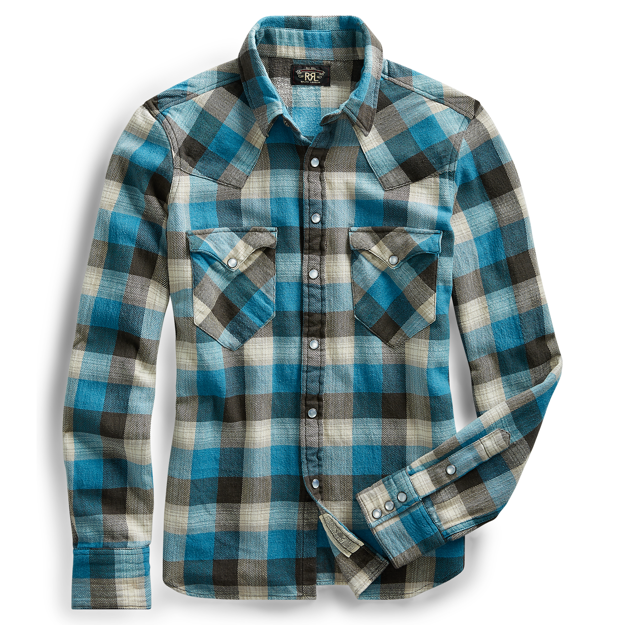 Ralph Lauren Cotton Flannel Western Shirt. 1
