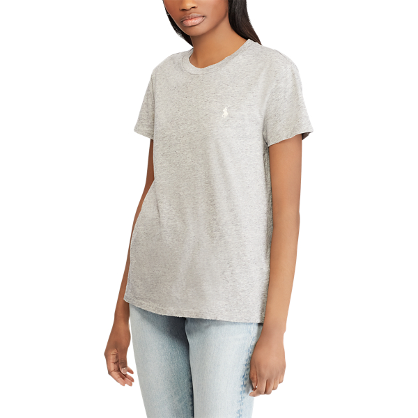 Camiseta Ralph Lauren Cuello Redondo Estampada - Marrón Mujer