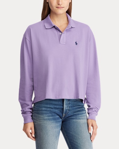 Womens Designer Polo Shirts | Stretch & Long Sleeve | Ralph Lauren UK
