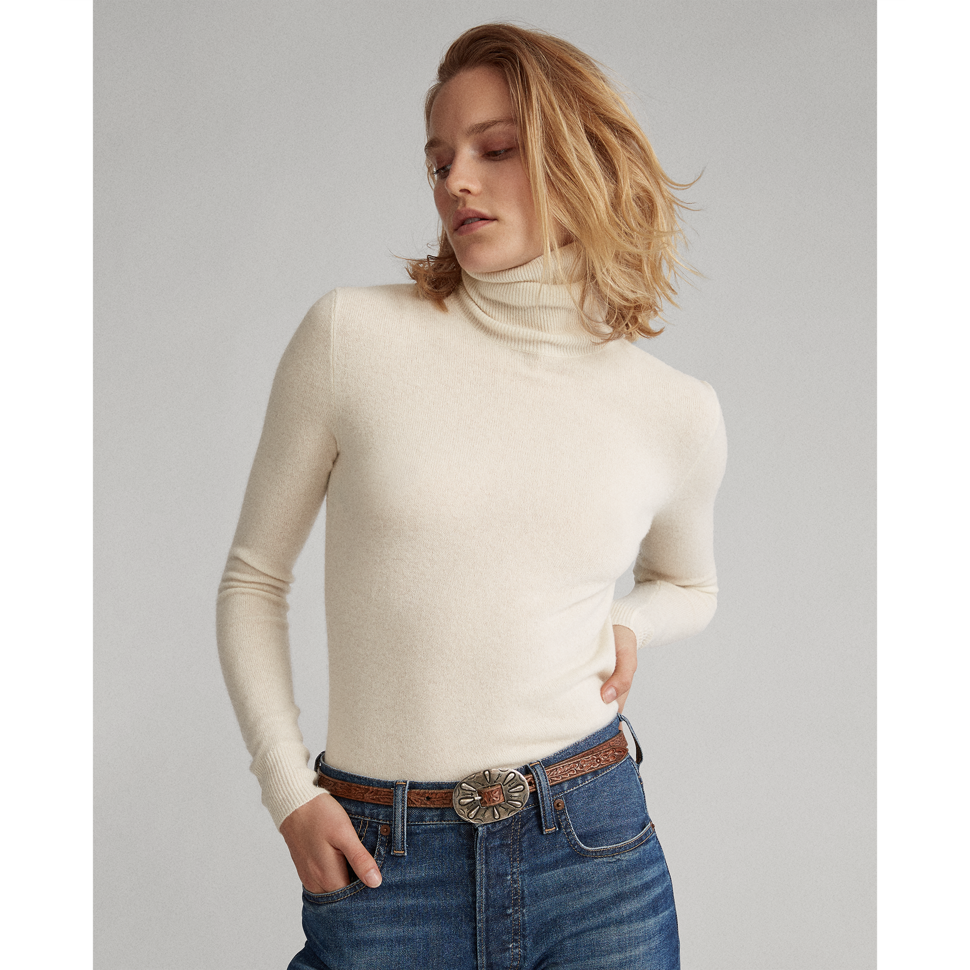 Ralph Lauren Cashmere Turtleneck Sweater. 1