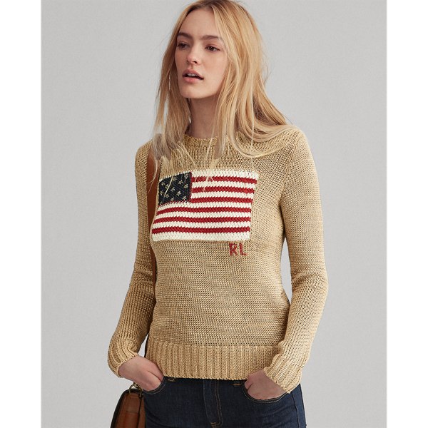 ralph lauren flag sweater women