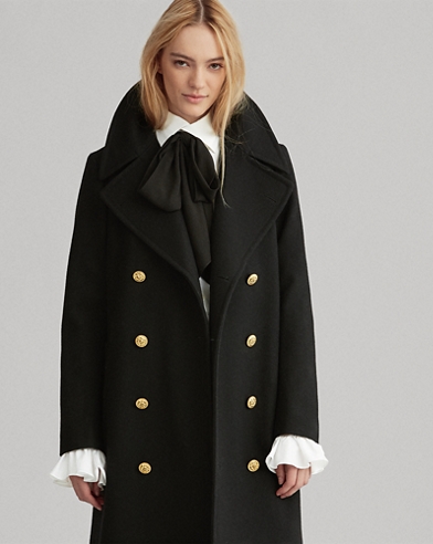 lauren ralph lauren double breasted herringbone wool jacket
