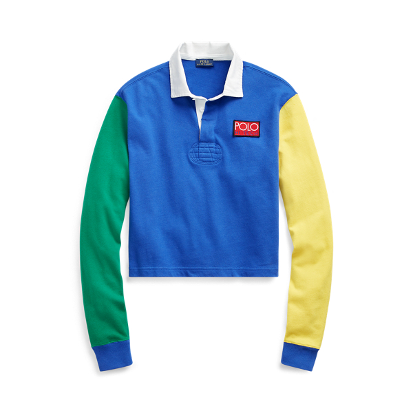 ralph lauren cropped rugby shirt