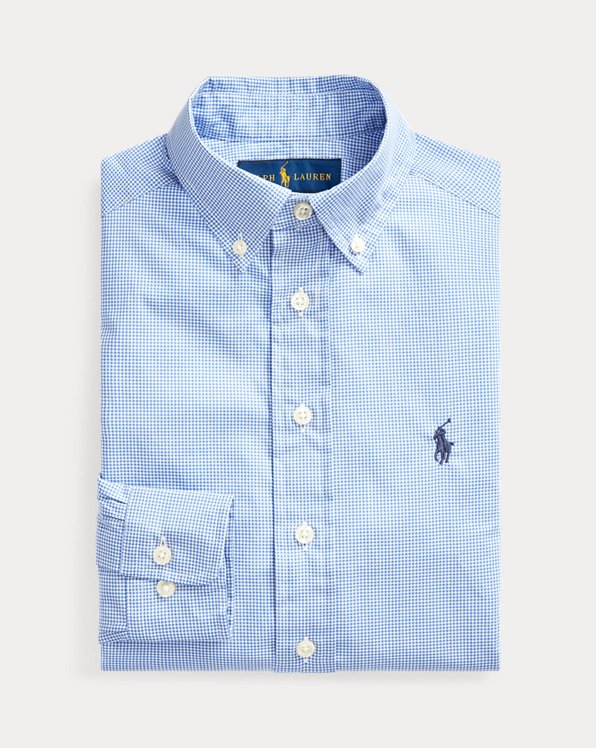 폴로 랄프로렌 보이즈 셔츠 Polo Ralph Lauren Slim Fit Gingham Dress Shirt,Blue Multi