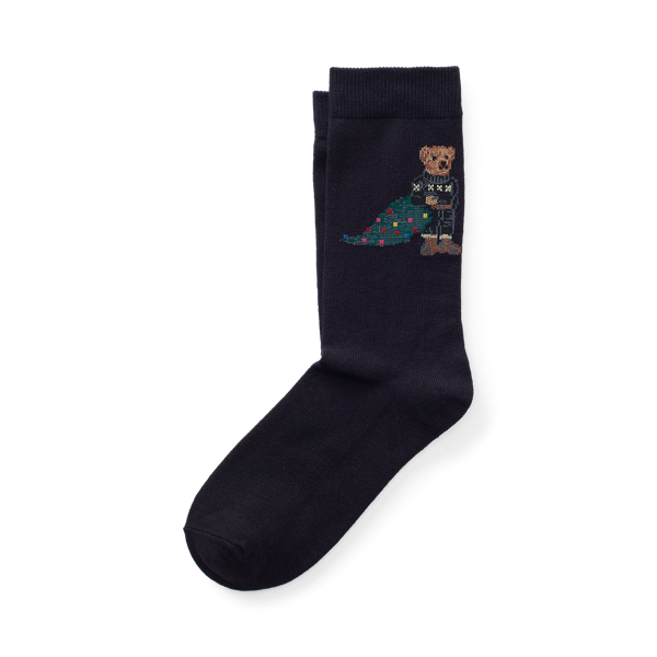 Holiday Bear Crew Socks