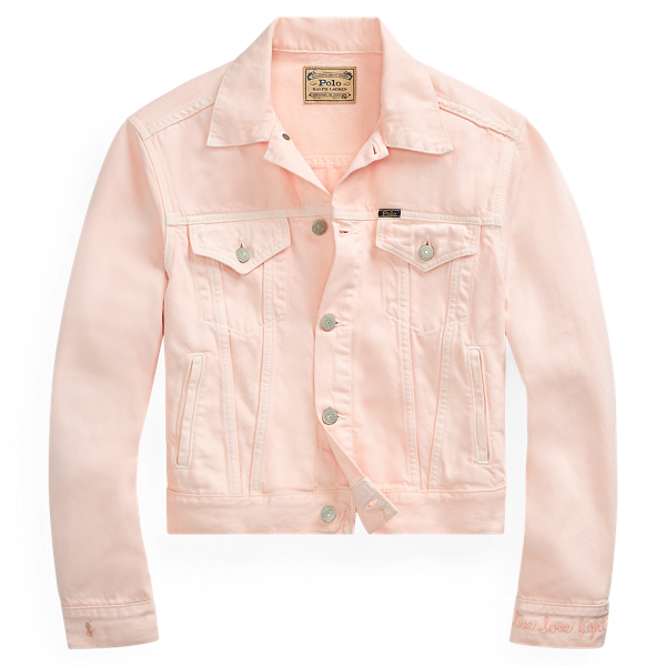 ralph lauren pink denim jacket