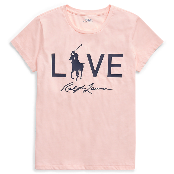 baby pink ralph lauren t shirt