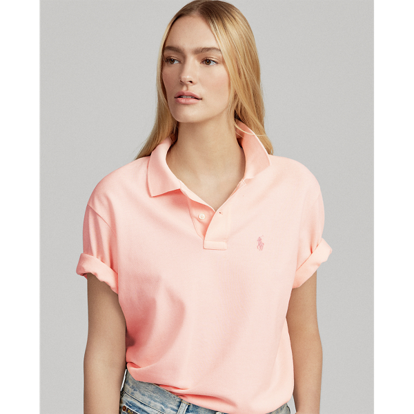 ralph lauren pink polo shirt womens