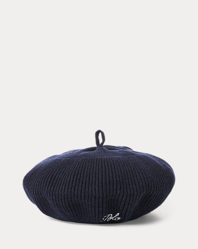 Embroidered Wool Beret