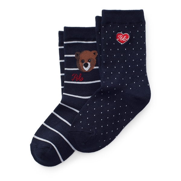Bear Emoji Sock 2-Pack