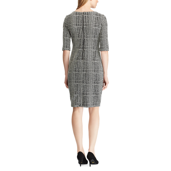 Ralston UK Tartan Women's Lapel Shirt Dress With Long Sleeve