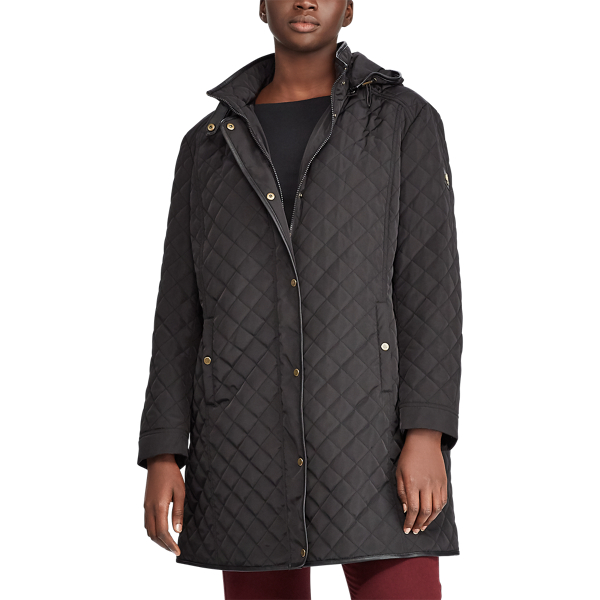 lauren quilted hooded jacket