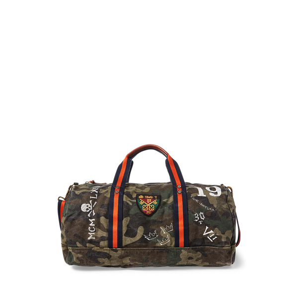 ralph lauren camo duffle bag