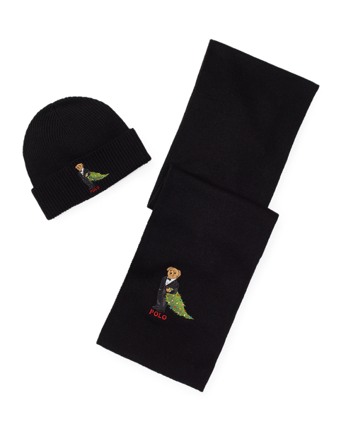 Polo Bear Hat & Scarf Set