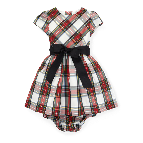 ralph lauren girls tartan dress