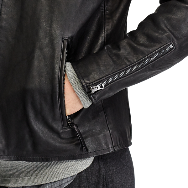 Ralph Lauren Eli slim lambskin jacket