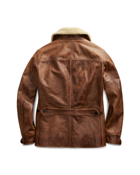 RRL ShearlingTrim Leather Coat 3
