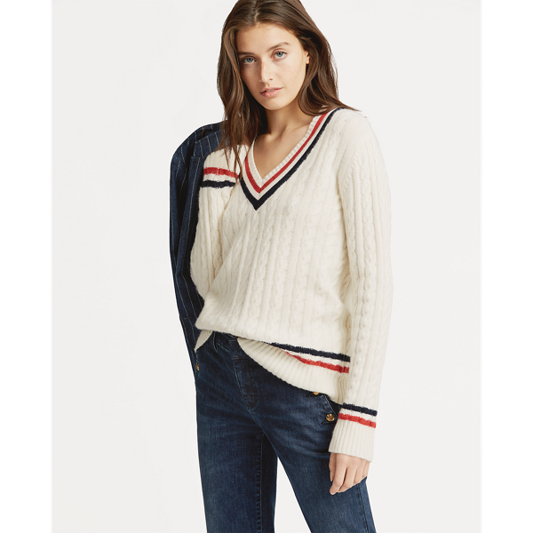 ralph lauren cable knit cricket sweater