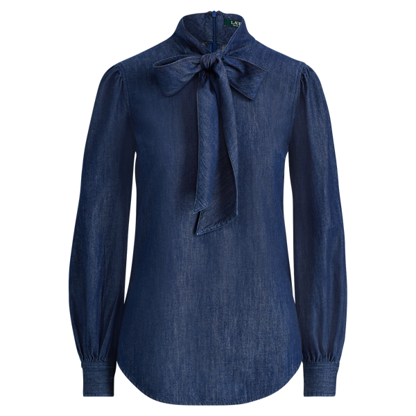 lauren ralph lauren necktie denim shirt