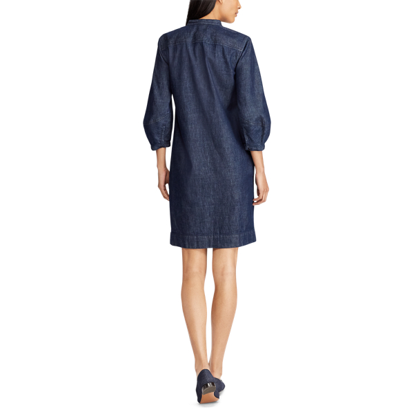 lauren denim shift dress