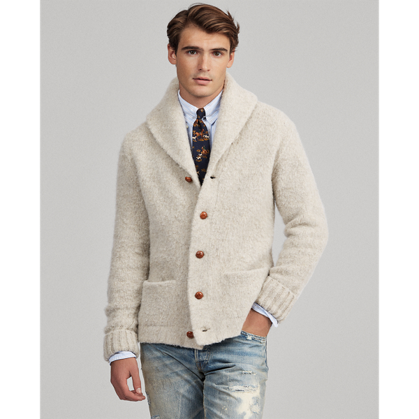 Cardigan col châle laine de mérinos pour Men | Ralph Lauren® FR