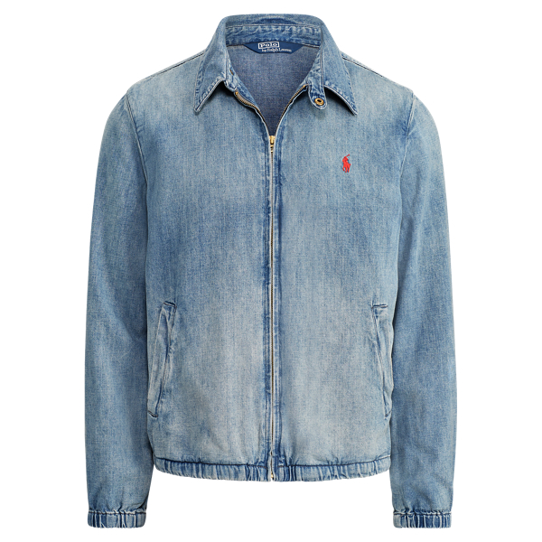 polo bear denim windbreaker