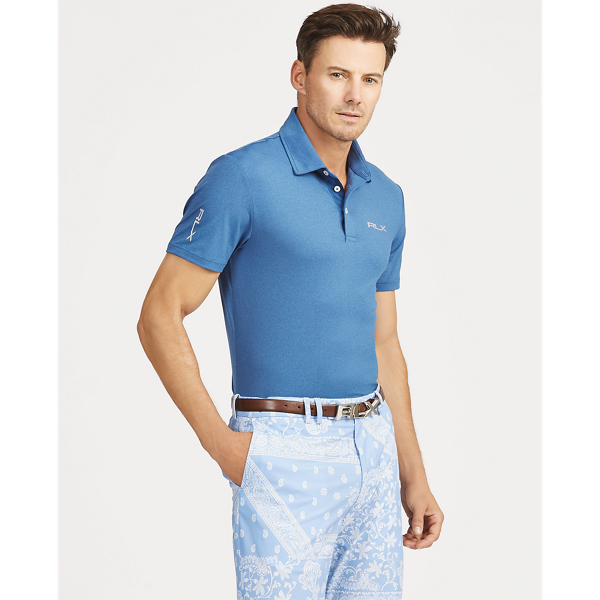 custom slim performance polo