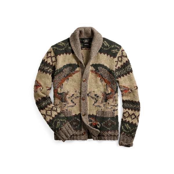 ralph lauren hand knit cardigan
